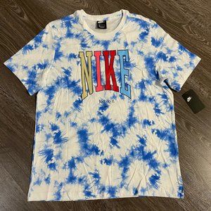 Nike Sportswear World Peace Tie-Dye T-Shirt CK0156-100 Mens Size Brand New